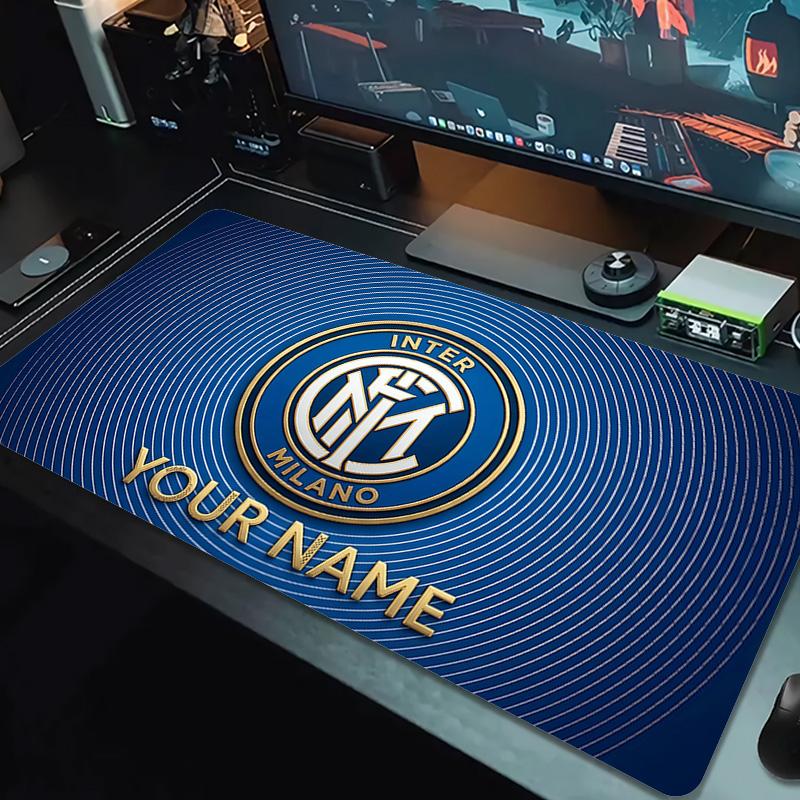 FC Internazionale Milano Print Cushion Non-slip Laptop Tablet Big Mousepad XXL Mat Mini PC Playmat With Lock edge