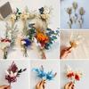 6Pcs Artificial Dried Flower Bouquet Bohemian Mini Flower Bouquet DIY Crafts Vase Wedding Party Home Office Table Centerpiece Decoration