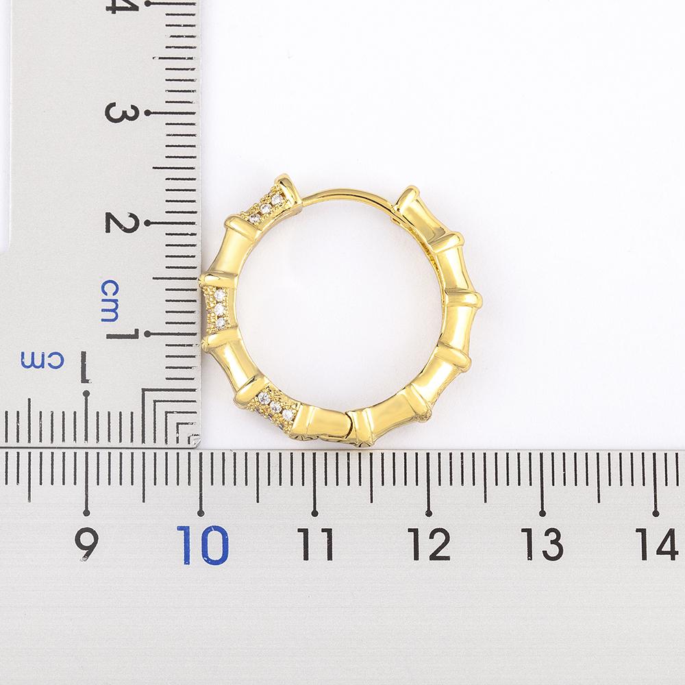 Nidin Gold/Silver Color Piercing Circle Charm Hoop Earrings Women Girls Party Wedding Engagement Trendy Punk Jewelry Gifts