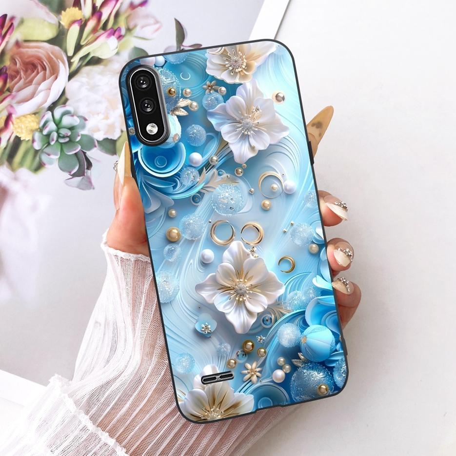 For LG K22 Case LM-K200 LMK200B Luxury Butterfly Tree Painted Cover Soft Silicone Phone Case For LG K22 K 22 LGK22 Fundas Bumper