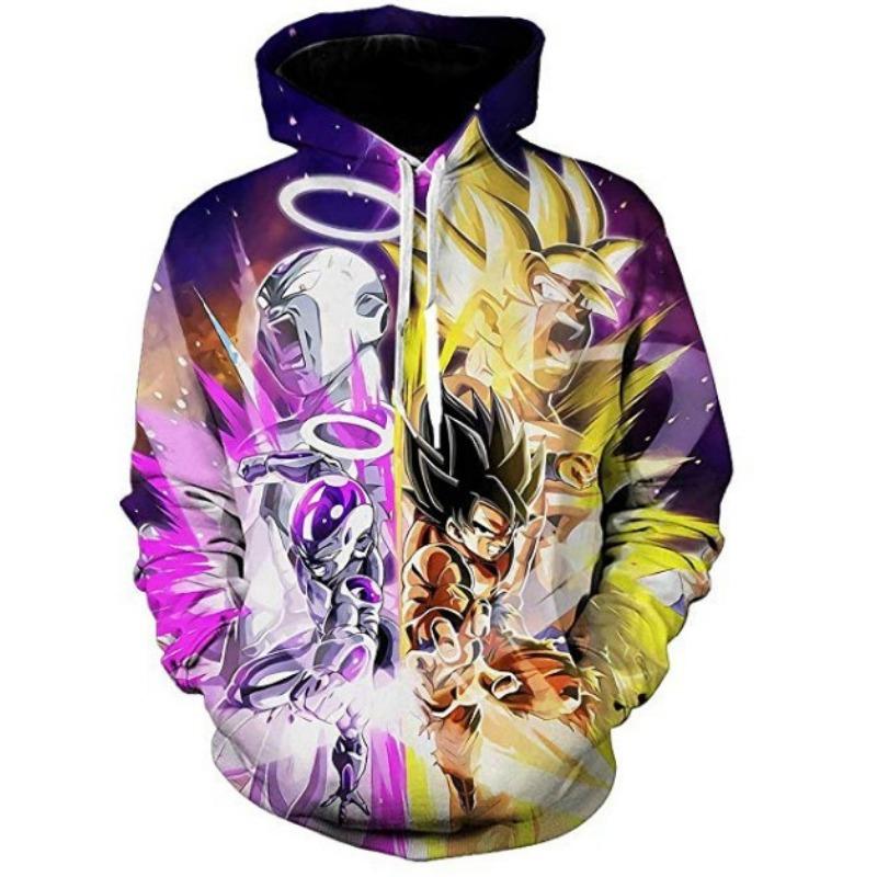 2024 3D Новый аниме Dragon Ball принтованный свитер серии пуловер Generation Tide Brand Hoodie Gift Pink Goku