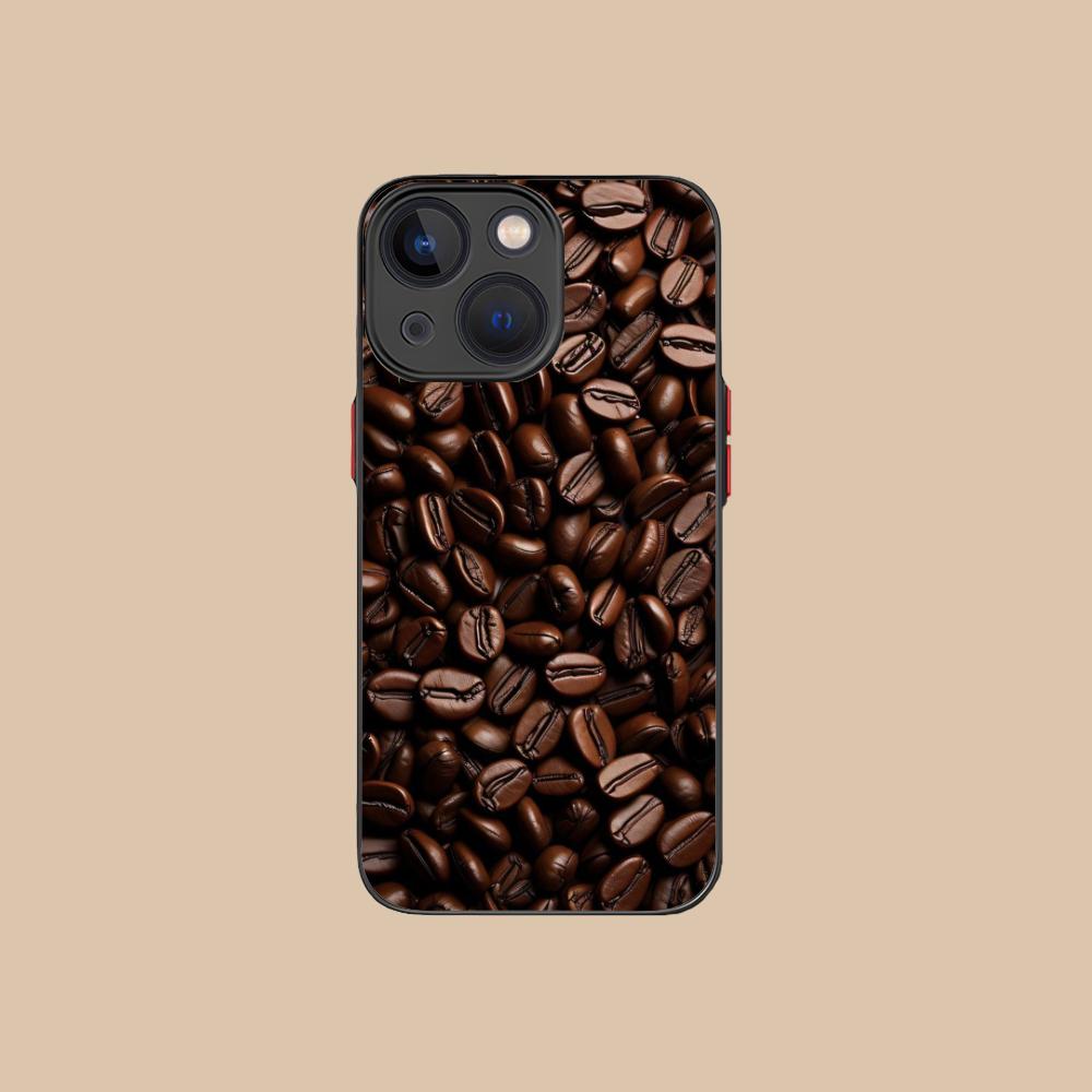 Coffee Beans Silicone Mobile Phone Case for iPhone 17 16 15 14 13 12 11 X XR XS Air Pro Max Plus Mini Colorful Cover