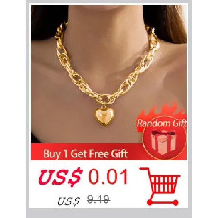 Exaggerated Chunky Metal Wire Torques Choker Necklace Women Collar Punk Gold Color Wide Smooth Chain Jewelry Bijoux Steampunk