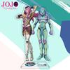 Jojos Bizarre Adventure Stand Model Plate Stone Ocean Series Jolyne Cujoh Weather Report Figure Acrylic Stands Holder Desk