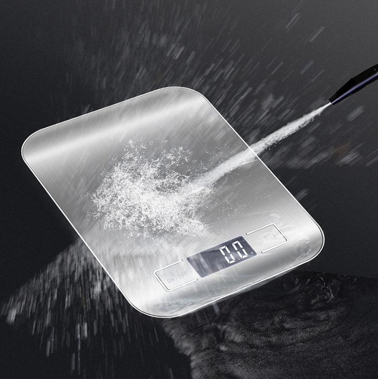 Digital Kitchen Scale 10kg/5000g 1g Multifunction Electronic Food Cooking Baking Scale Weight Gram Ounce Stainless Steel Backlit,washable