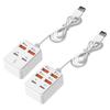 Разветвитель USB-зарядки на 4/6 портов с передачей данных и Power Delivery для телефонов, планшетов, ноутбуков