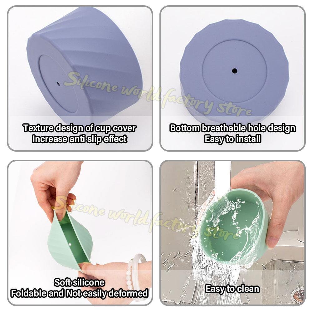 Силиконовый чехол на дно чашки SW 40 унций/30 унций для тамблера Stanley Adventure Quencher, для бутылки для воды IceFlow с откидной соломинкой, рукав 7,5/7 см