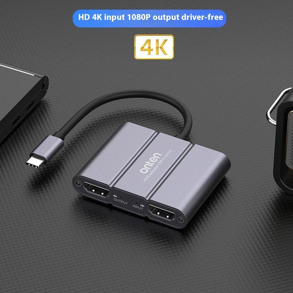ONTEN UC316 Type-C to Dual HDMI Video Capture Card Audio Input Output Adapter