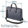 Business Bag Fineseed Business Briefs BB2301 Compatible with A4 Compatible with 12 Inch Casual Everyday Shoulder AMFSBB2301NV Navy [Hakuba] Size,