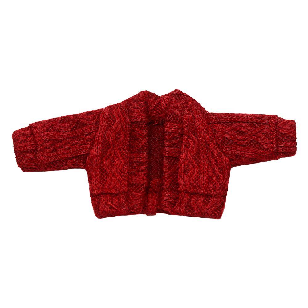 Ручная работа Разноцветная одежда для переодевания Топы Повседневное платье 1/12 Кукла Кардиганы Мини Вязаный свитер