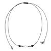 Nff Dia Strap Necklace-black