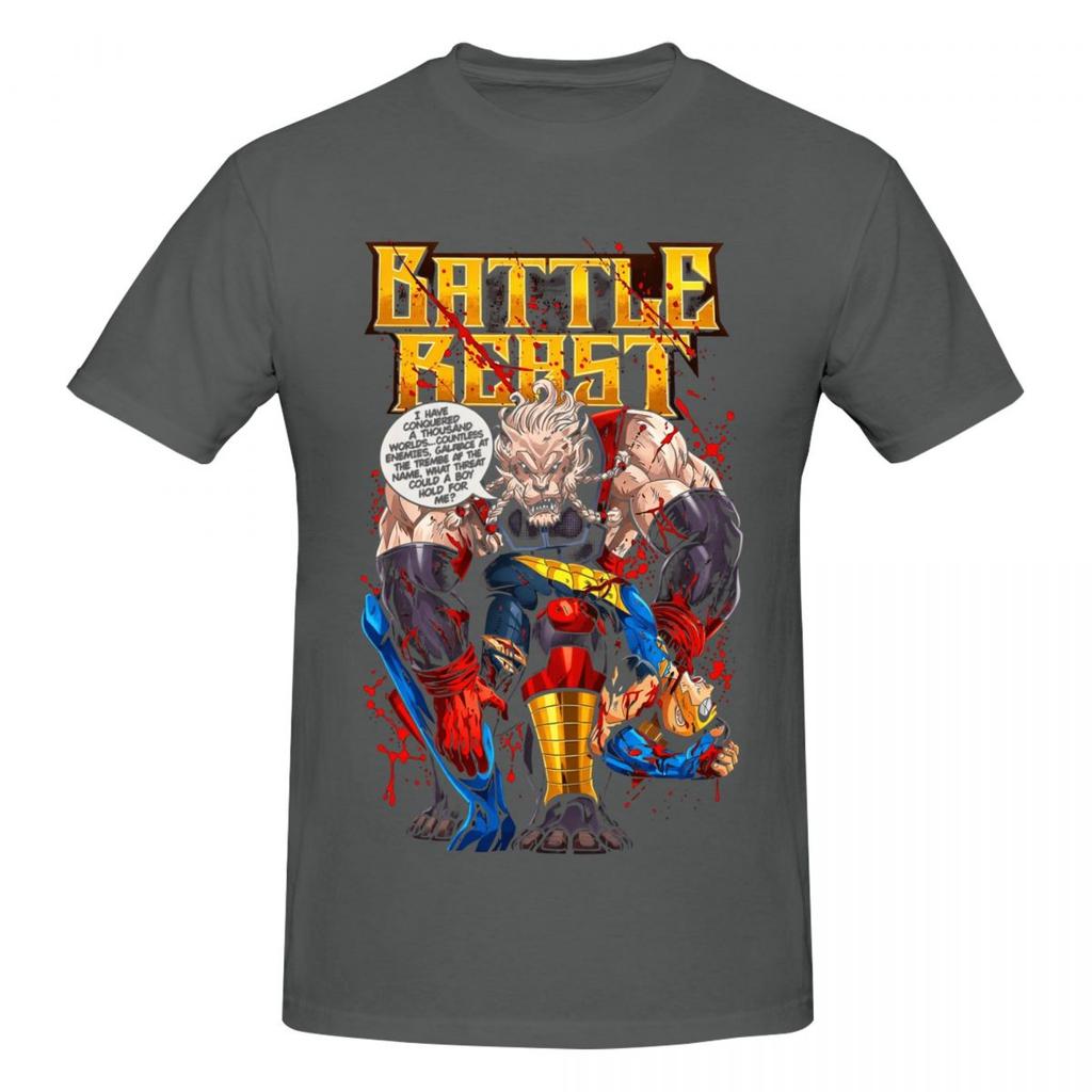 Unisex Invincible Battle Beast Trendy T Shirt Streetwear Oneck Cotton Tshirt