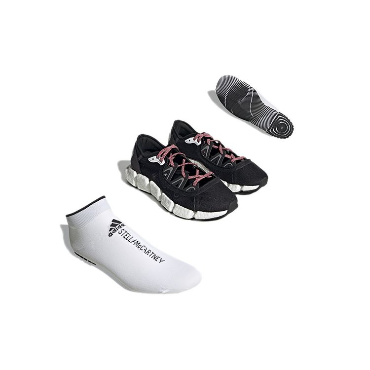 Stella McCartney X Adidas Climacool Vento Ретро Ткань Нескользящие Прочные Низкие Кроссовки для Марафона Женские кроссовки Черный Серый GY2698