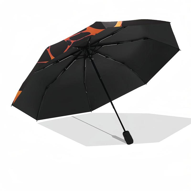 1pc Lava Flow Abstract Pattern Umbrella with Plastic Handle,Suitable for All Seasons Home Travel Outdoor UmbrellaDD1480