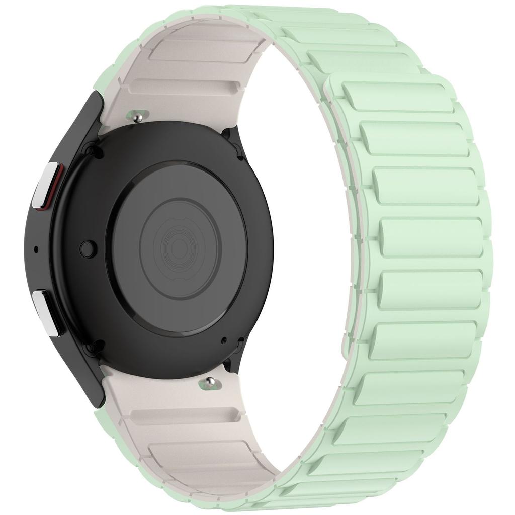 Мягкий силиконовый магнитный ремешок без зазоров для Samsung Galaxy Watch 8 Classic 46 мм, спортивный ремешок для Galaxy 7/6/5/4 40 мм 44 мм 45 мм 47 мм 43 мм с изогнутыми концами.