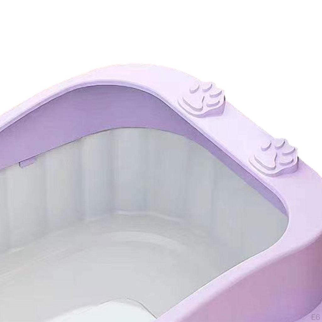 Ящик для кошачьего туалета, легко чистящаяся песочница для котят, ящик с открытым верхом для