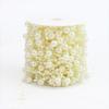 10M 8mm Beads Garland Pearl Strands Fish Chain Ribbon for Christmas Tree Wreath Gift Wrapping Decoration