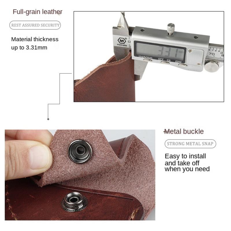 Чехол для лезвия топора, утолщенный износостойкий кожаный чехол для топора для кемпинга на открытом воздухе, аксессуары для головы