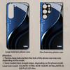Blue texture fashion phone cases s26 ultra case Glass Phone Case for Samsung Galaxy S26 S25 S24 S23 S22 FE Ultra Plus For Men
