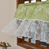 Штора на прокол с рисунком, короткая, полузатемняющая, кружевная, оконная сетка, готовая штора, кухонная, для кабинета, перегородка