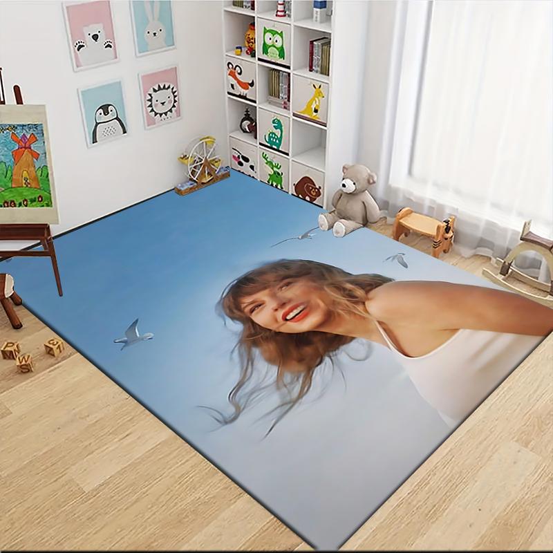 Taylor Swift'S Album Cover Artwork Carpet Rug Soft Washable Antislip Home Living Room Sofa Mats Personalized Christmas Rug
