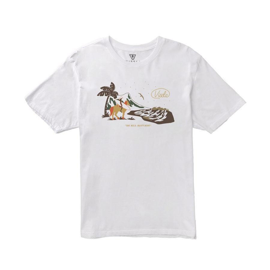 VISSLA Soren Wavy West Organic Tee-Wht