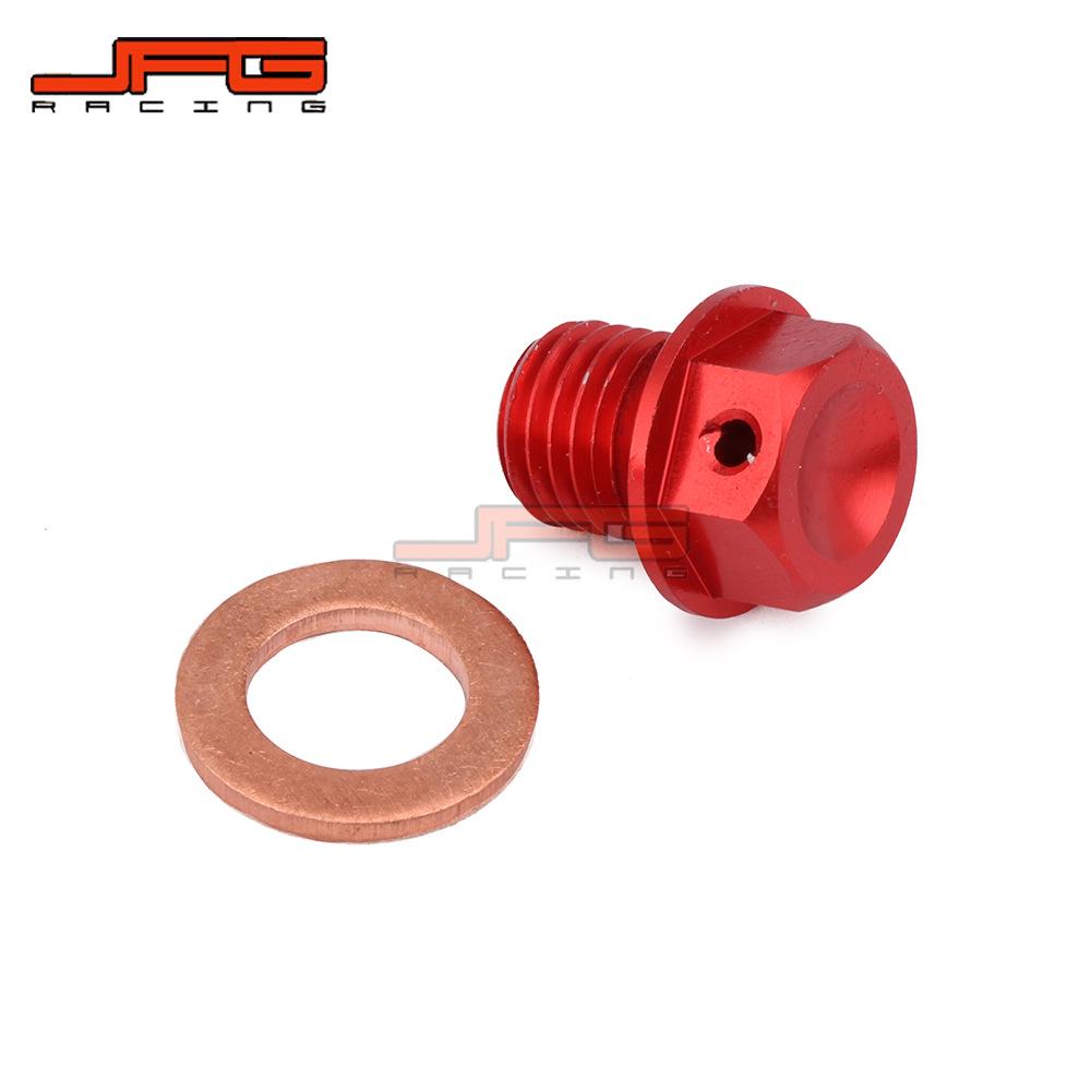Red Oil Drain Screw for ATC110/ATC125M/ATC200/ATC200X Modified Motorcycles