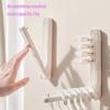 2pcs Clothes Hanger Storage Artifact Punch-free Balcony Organizer Multi-functional Household Retractable Wall-mounted
