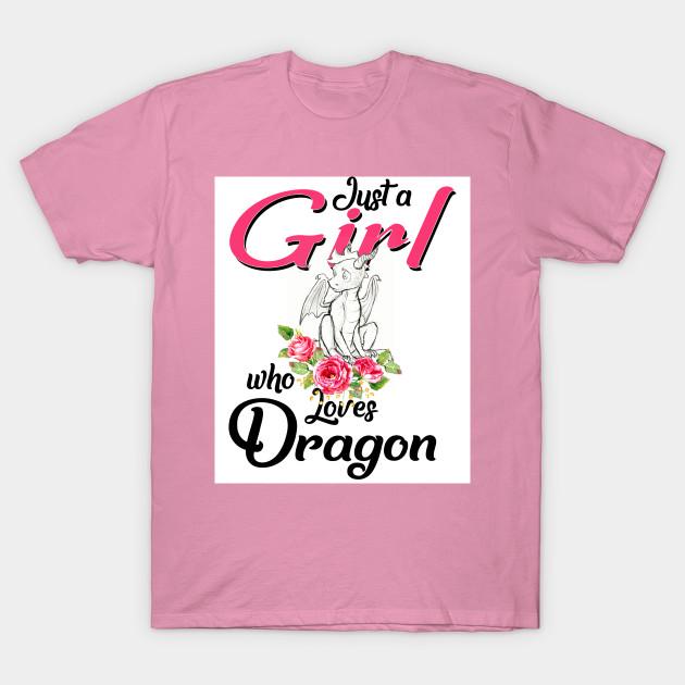 Футболка женская Just Girl Who Loves Dragon Shirt Harajuku Print Kawaii Футболка летняя с коротким рукавом женская футболка топ футболка