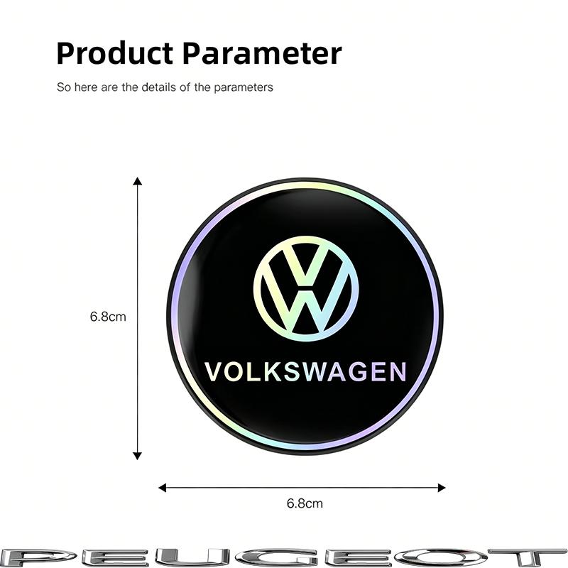 2Pcs Car Cup Coaster Non-slip Shockproof Water Cup Mats For VW GTI Golf 6 7 8 Polo CC Passat B6 Tiguan T-ROC Bora Jetta Hub Cap zw5