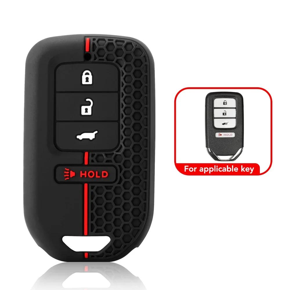 3 4 кнопки силиконовый автомобильный пульт дистанционного управления брелок чехол для Honda Accord EX EXL Civic Crv Hrv Pilot Ridgeline 2016 -2018 Pocketor