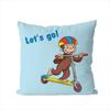 CCurious George Pillow Case For Car Sofa Decorative Home Doublesided Print Plush Square Throw Pillow Cushion Cover