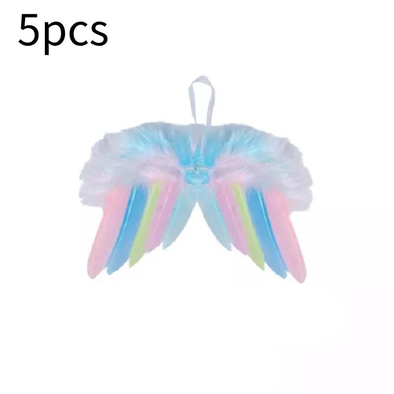 Мини Рождественская Елка Перьевые Крылья Декоративный Аксессуар Для Кукол Барби С Индивидуальными Цветами