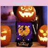 Theme Halloween Scarecrow Witch Pattern Party Snacks Candy Packaging Paper Bags
