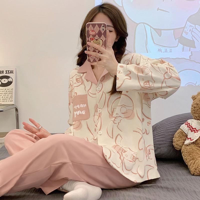 Ленивая пижама женская осень и зима 1011 imitation cotton женская одежда для дома носимый костюм весна и осень зима тонкий