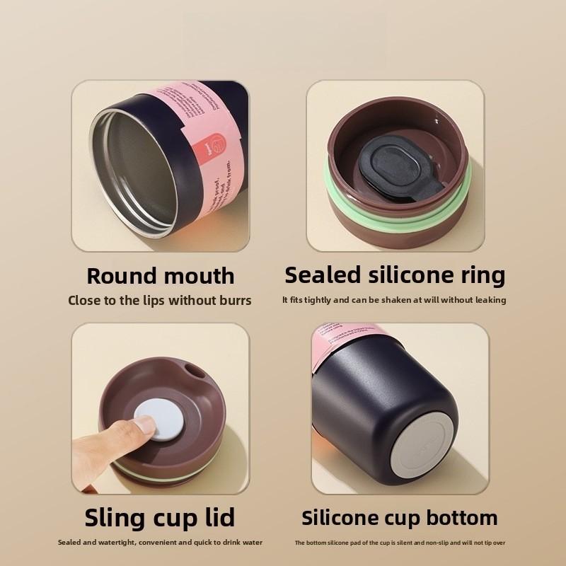 20 Oz Stainless Steel Insulated Tritan BPA Free Portable Water Bottle with Spill Proof Lid To Keep Coffee Hot or Cold