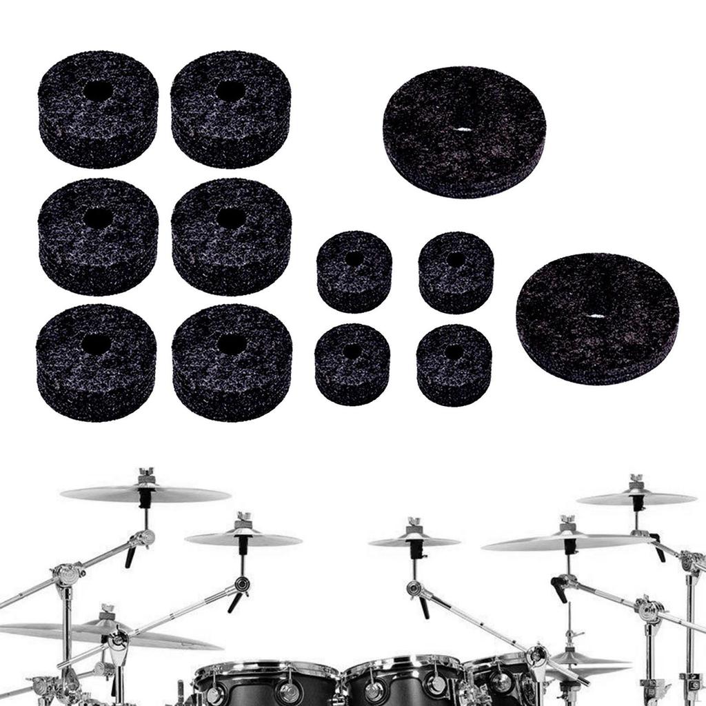 12 шт. фетровая шайба для тарелок, войлочные подушечки, прочные нескользящие сменные рукава для оборудования