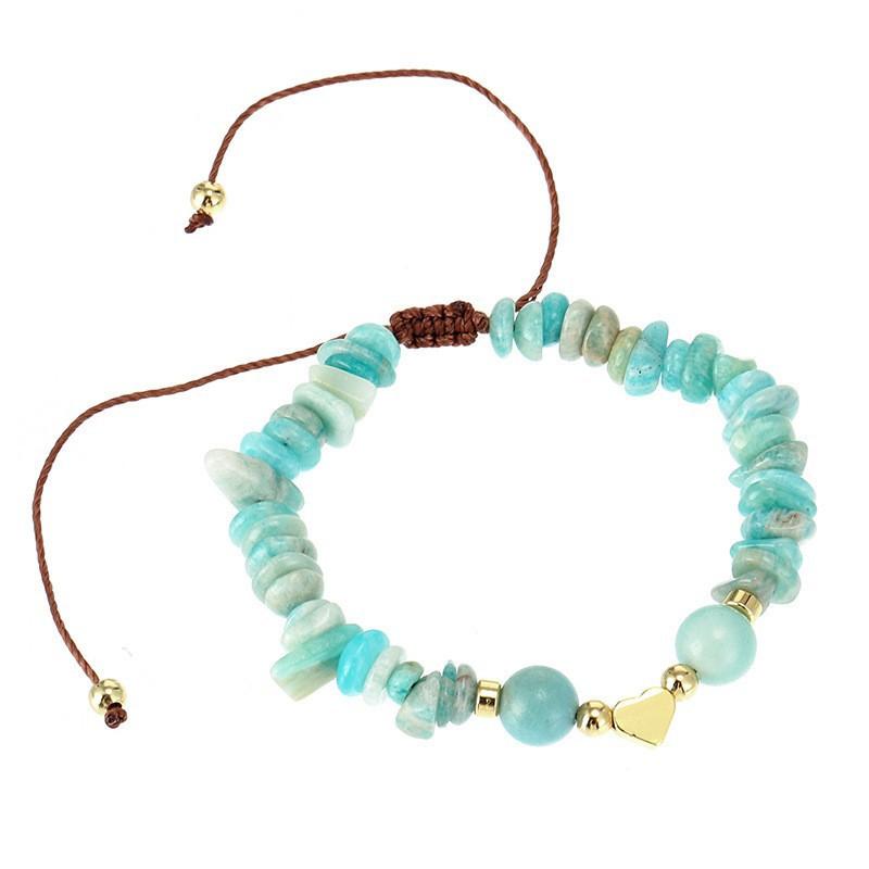 New crystal bracelet, original amethyst garnet, citrine bracelet, gravel love bracelet, beaded jewelry.