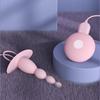 Anal Beads Anal Vibrator Beginner Anal Plug Silicone Anal Developing Anal Expansion Electric Dildo Beginner Thin Adult Toy for Women Soft 4 Bead Anaru