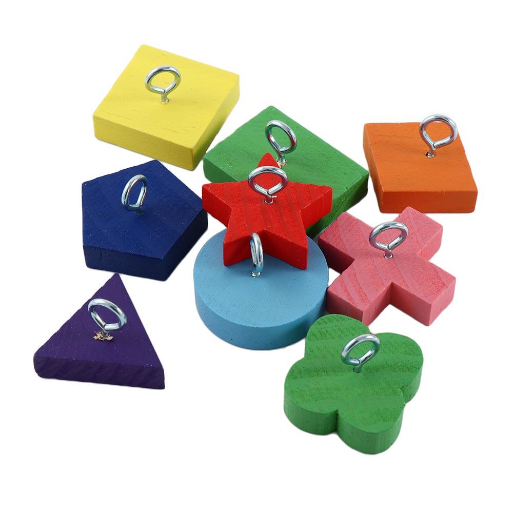 IQ Training Educational Interactive Intelligence Colorful Parrot Bird Toys Wooden Block Puzzles