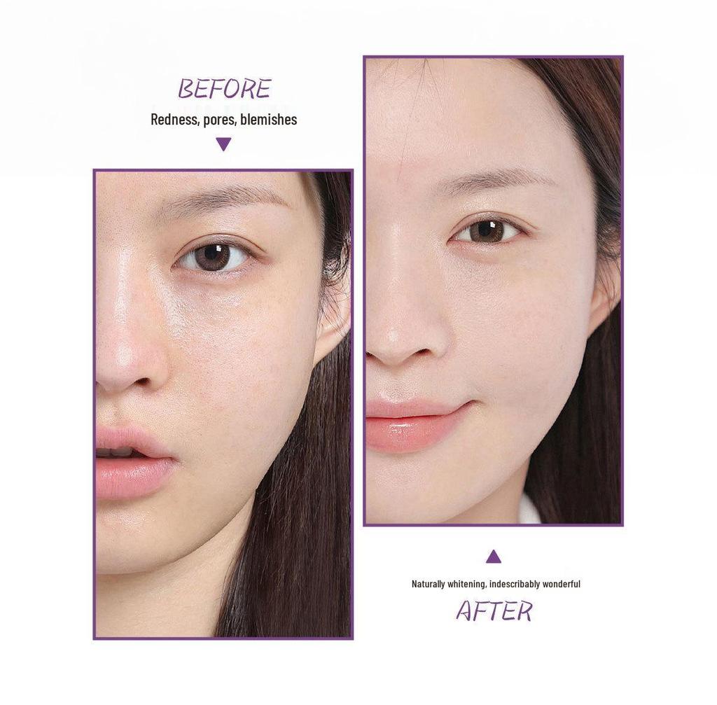 Крем-сияние для лица WODWOD Water Light Brightening Bare Skin Cream - Натуральный, Без белого налета, Легкое нанесение, Не требует снятия макияжа