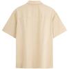 Calvin Klein Casual Minimalist Embroidered Pocket Pleated Cotton Short Sleeve Shirt Men Shirts Khaki J325603