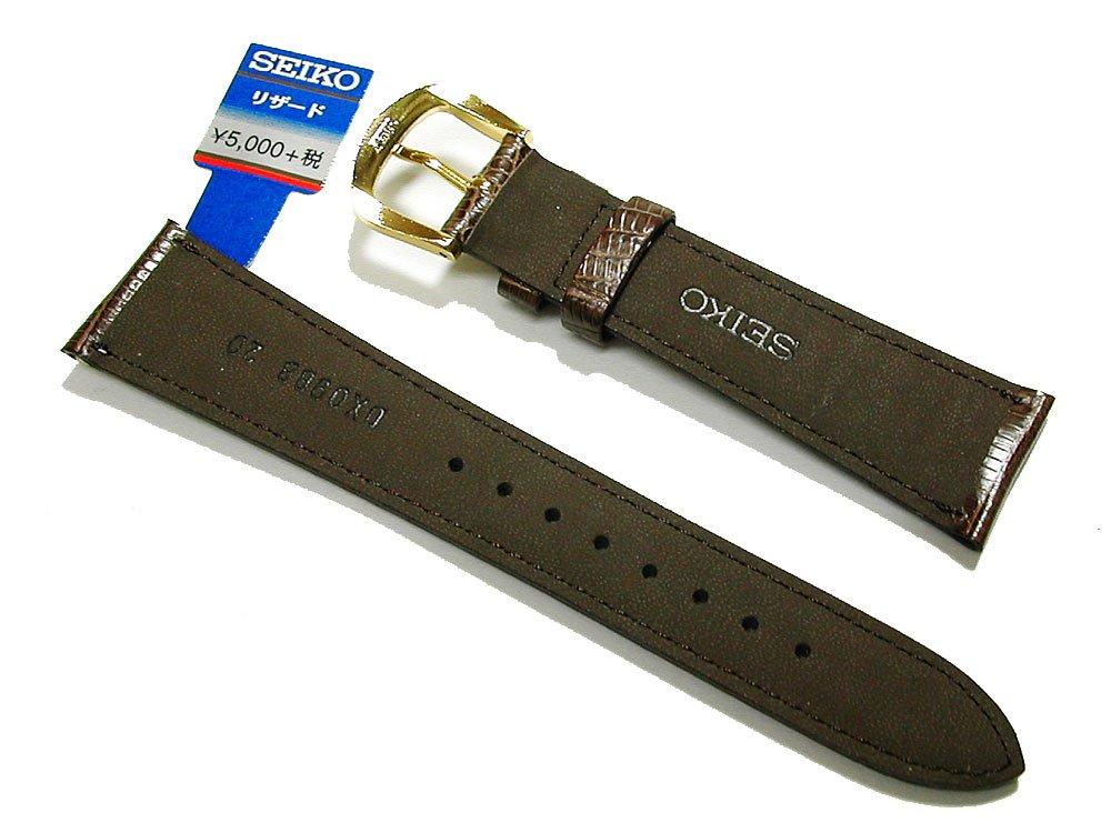 Seiko Сменный ремешок Ящерица со строчкой DX09 (неподдельный) [Мужские и женские часы]