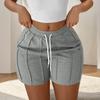 Women's Summer Fashion Loose Solid Color Casual Shorts
