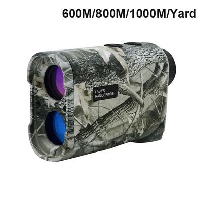 HD Лазерный дальномер Измеритель расстояния 600/800/1000M Монокулярный телескоп Измеритель скорости Блокировка флажка для гольфа Охоты Дальномер