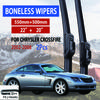 For Chrysler Crossfire  2002-2008 Car Windshield Wiper U-type Soft Rubber Frameless Bracketless Car Wipers 22"+20"