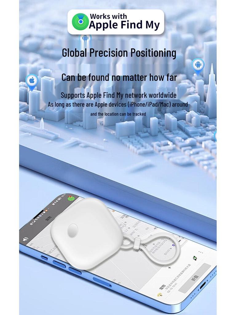 Bluetooth Anti-Lost GPS Tracker for Luggage and Personal Items - Real-Time Locator for All Ages