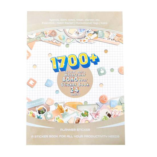 1 Set Annual Planner Stickers Set Seasonal Program Stickers Aesthetic Inspirational Holiday Wellness Stickers Calendar Journaling Accessories