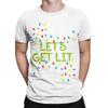 Unisexs Tshirt Funny Lets Get Lit Christmas In July Summer Lights Cotton Tees Short Sleeve T Shirts O Neck Clothes Printed