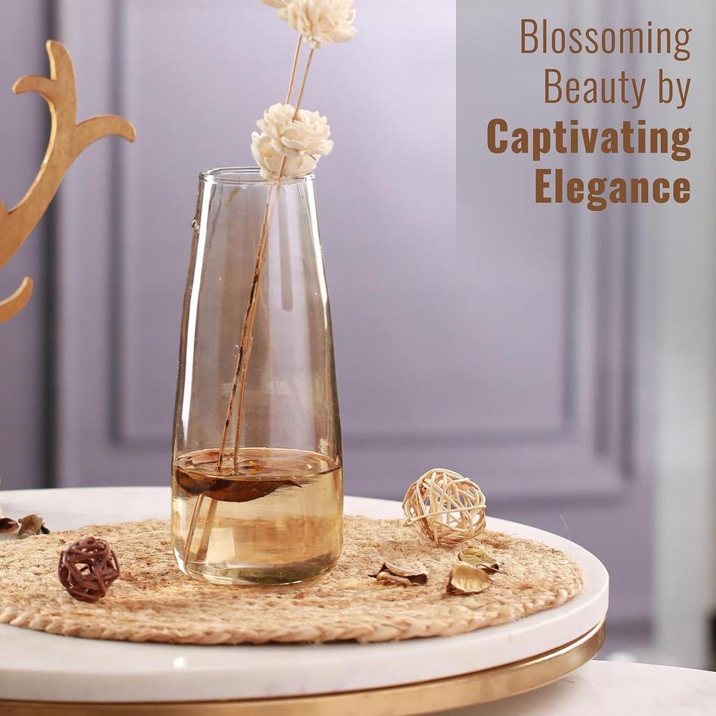 Flower Vase for Flower Plants Glass Vase Pot for Living Room Water Plants Home Dining Table Decoration Bedroom Hall Aesthetic House Warming Gift New